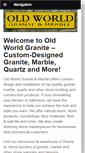 Mobile Screenshot of oldworldgranite.com